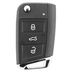 Volkswagen, Skoda 3 Button HU75T Replacement Car Key