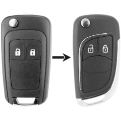 Holden 2 Button Flip HU100 Blade Replacement Car Key
