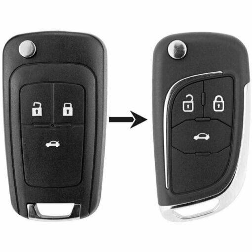 Holden 3 Button Flip HU100 Blade Replacement Car Key
