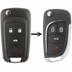 Holden 4 Button Smart Flip HU100 Blade Replacement Car Key