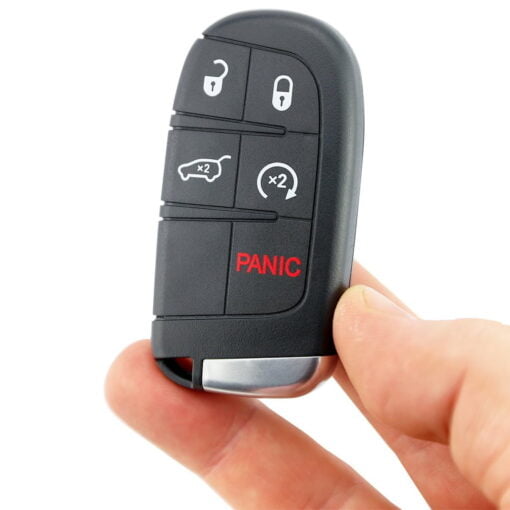 Jeep / Chrysler / Dodge 5 Button Premium Car Key Replacement - Image 4