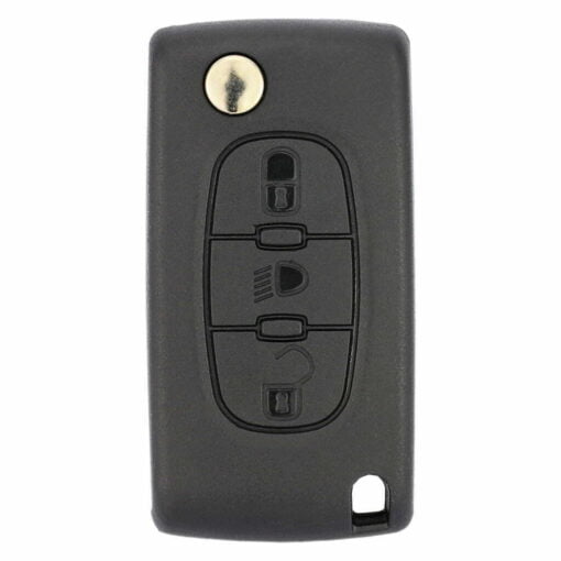 Citroen 3 Button Replacement Car Key Case Alt Button HU83 No Battery Clip - Image 5