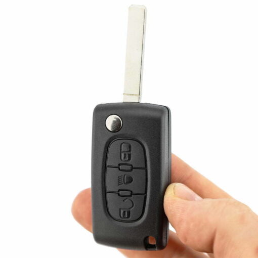 Citroen 3 Button Replacement Car Key Case Alt Button HU83 No Battery Clip - Image 3