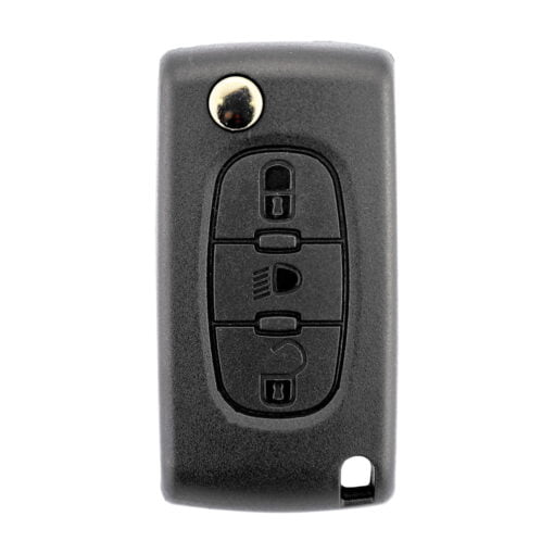 Citroen 3 Button Replacement Car Key Case Alt Button HU83 No Battery Clip - Image 2