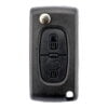Citroen 2 Button Replacement Car Key Case HU83 Inc Battery Clip