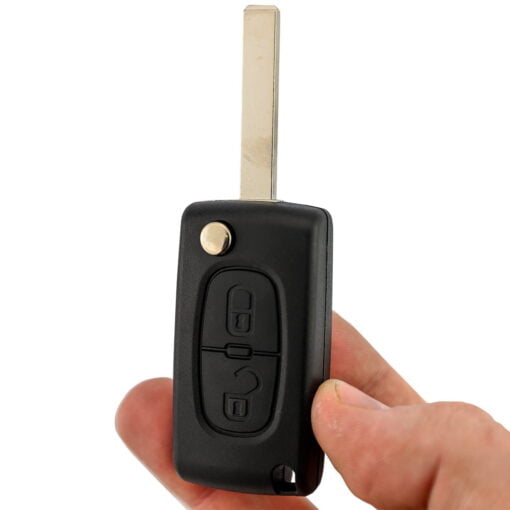 Citroen 2 Button Replacement Car Key Case HU83 Inc Battery Clip - Image 10