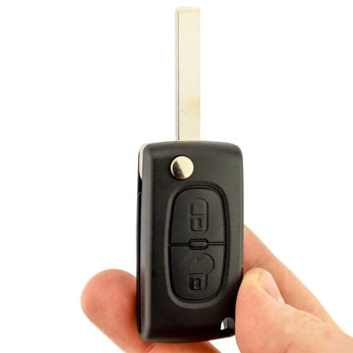 Citroen 2 Button Replacement Car Key Case HU83 Inc Battery Clip - Image 9