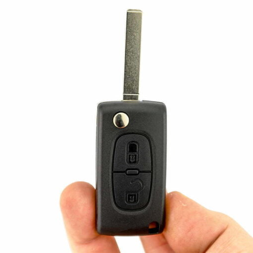 Citroen 2 Button Replacement Car Key Case HU83 Inc Battery Clip - Image 6