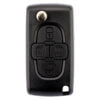 Citroen 4 Button Replacement Car Key Case HU83 Inc Battery Clip