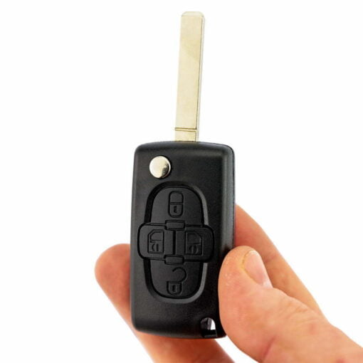Citroen 4 Button Replacement Car Key Case HU83 Inc Battery Clip - Image 6