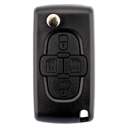 Citroen 4 Button Replacement Car Key Case HU83 Inc Battery Clip