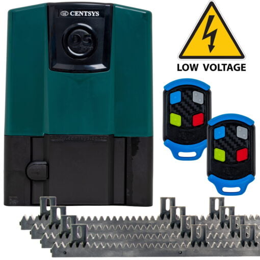 Centsys Centurion D5 Evo Low Voltage Automatic Slide Gate Motor + 4m Gate Track