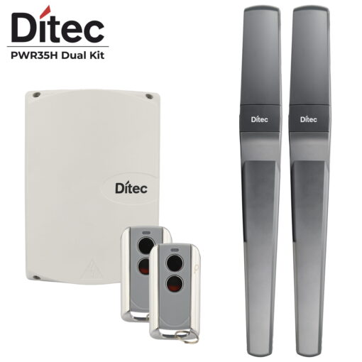 Ditec 2PWR 35H Dual Swing Gate Motor Kit