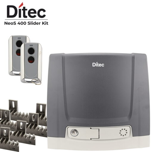 Ditec NeoS 400 Heavy Duty Sliding Gate Motor Kit - 400Kg / 12m