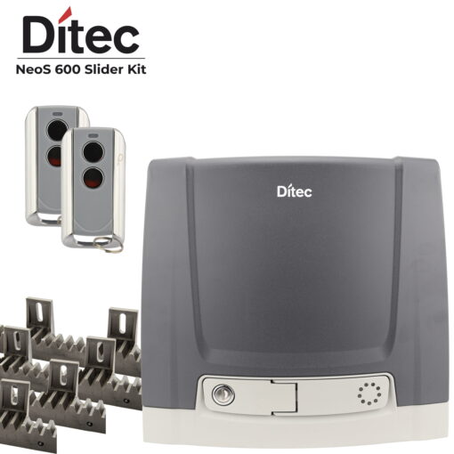 Ditec NeoS 600 Heavy Duty Sliding Gate Motor Kit - 600Kg / 20m