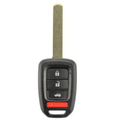Honda Four Button Car Key Replacement for CR-V, HR-V, Accord, Civic
