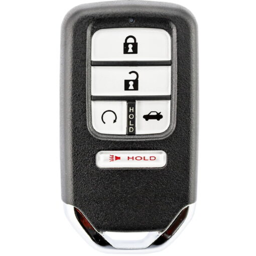 Honda 5 Button Smart Car Key Replacement for Accord, Civic, Fit, Crosstour, Odyssey