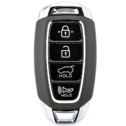 Hyundai 4 Button Smart Car Key Replacement for Elatra, Kona, Veloster