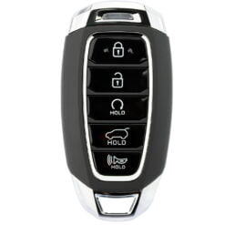 Hyundai 5 Button Smart Car Key Replacement for Elatra, Kona, Veloster