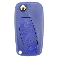 Fiat Blue 3 Button Punto, Doblo, Bravo Car Key Replacement Case/Shell/Blank