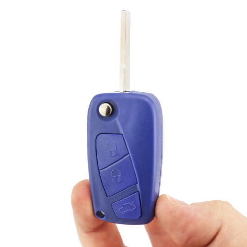 Fiat Blue 3 Button Punto, Doblo, Bravo Car Key Replacement Case/Shell/Blank - Image 5