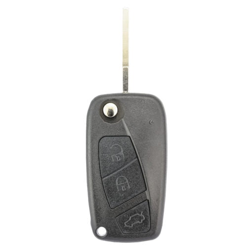 Fiat Black 3 Button Punto, Doblo, Bravo Car Key Replacement Case/Shell/Blank