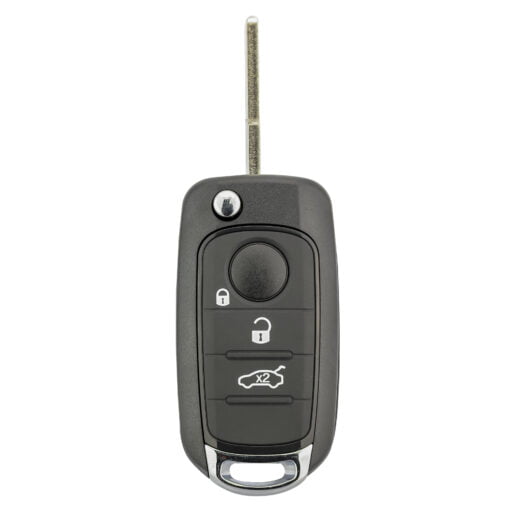 Fiat Black 500X, TIPO, RENEGADE Car Key Replacement Case/Shell/Blank