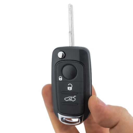 Fiat Black 500X, TIPO, RENEGADE Car Key Replacement Case/Shell/Blank - Image 5