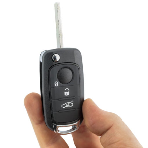 Fiat Black 500X, TIPO, RENEGADE Car Key Replacement Case/Shell/Blank - Image 4