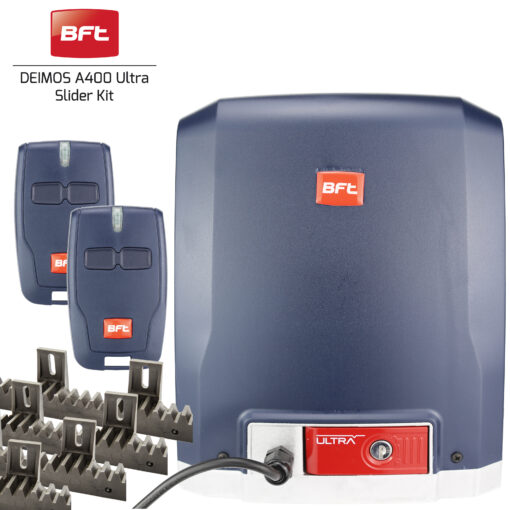 BFT DEIMOS BT A400 Ultra Sliding Gate Motor + 4m Racking
