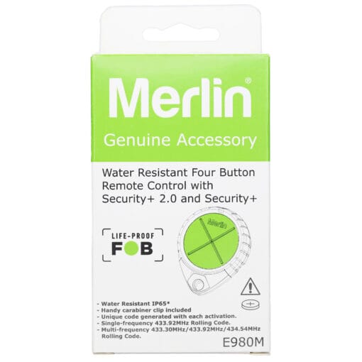 Merlin E980M Waterproof Garage Door Remote Control - Image 9