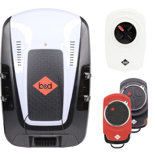 B&D Smart Pro Sectional Panel Garage Door Opener + Wireless PE Beams