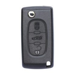 Citroen 3 Button Replacement Car Key Case Alt Button HU83 No Battery Clip