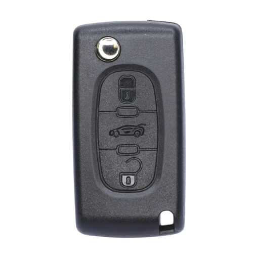 Citroen 3 Button Replacement Car Key Case Alt Button HU83 No Battery Clip