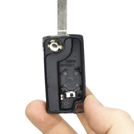 Citroen 2 Button Replacement Car Key Case HU83 Inc Battery Clip - Image 5