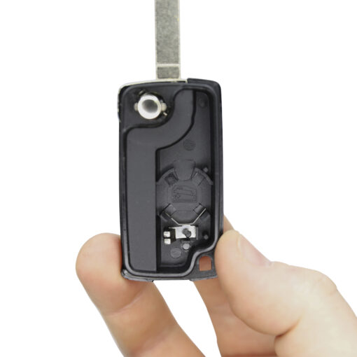 Citroen 4 Button Replacement Car Key Case HU83 Inc Battery Clip - Image 4