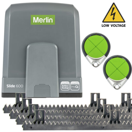 Merlin MGSK600-LV Slide 600 Sliding Gate Opener Low Voltage + 4m Rack
