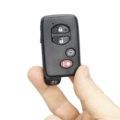 Toyota 4 Button Black Replacement Car Key Fob - Image 3