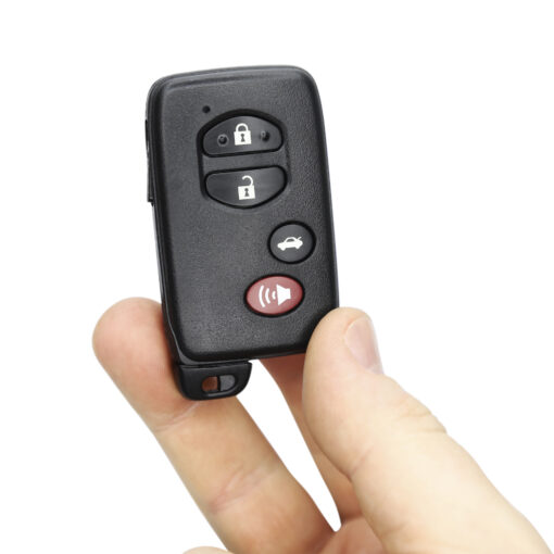 Toyota 4 Button Black Boot Replacement Car Key Fob - Image 4