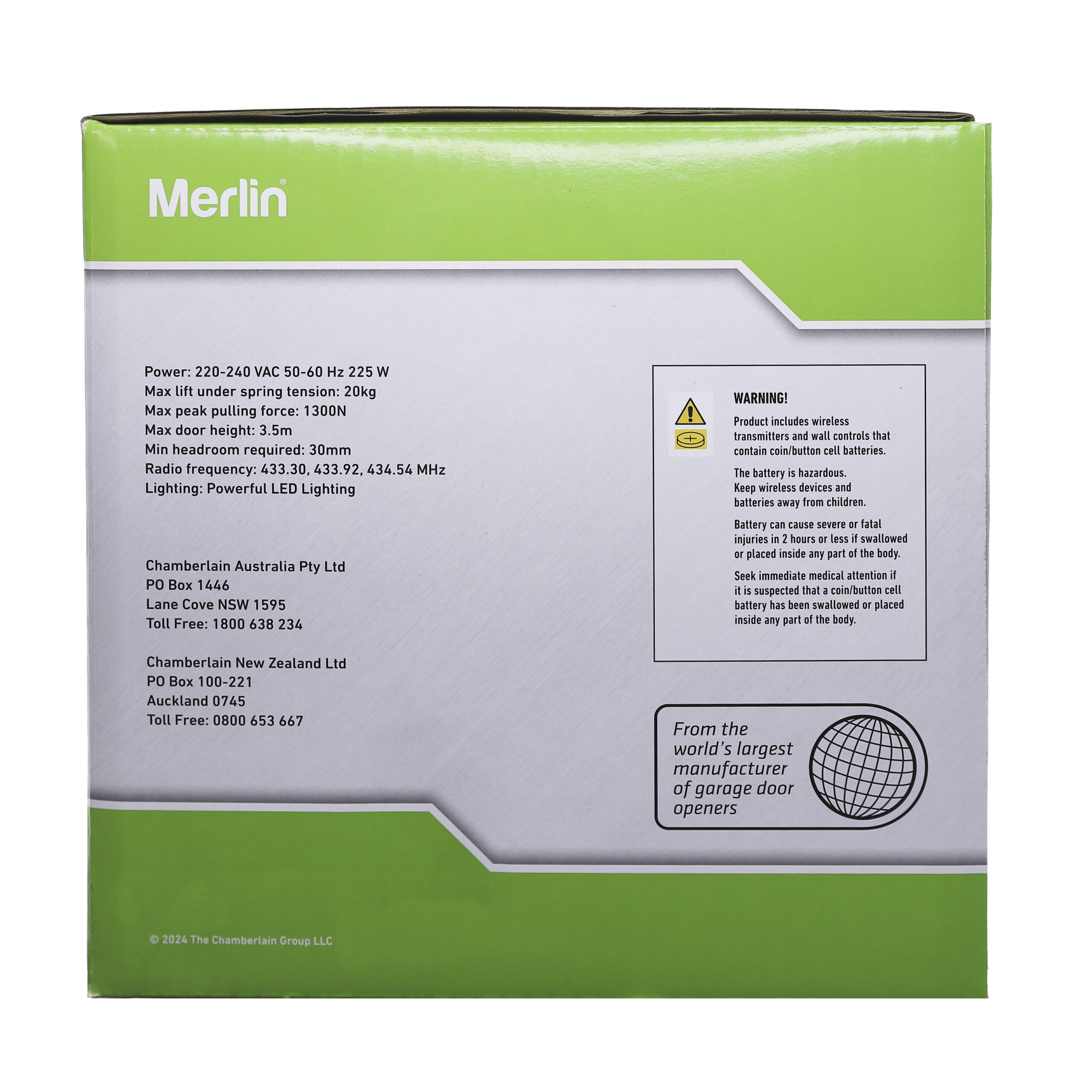 Merlin MS137MYQ Commander Platinum II Overhead Sectional Tilt Garage Door Opener - Image 4