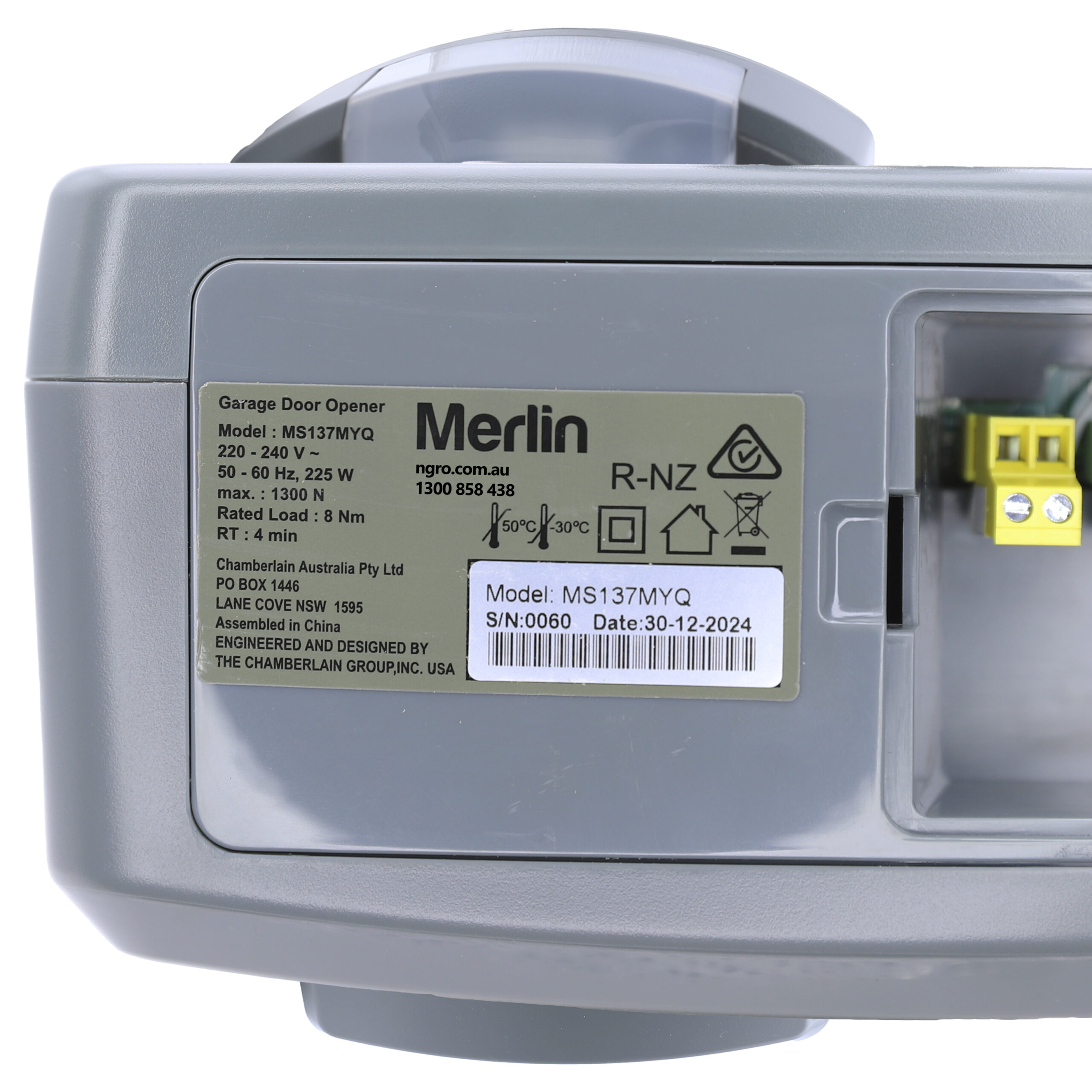 Merlin MS137MYQ Commander Platinum II Overhead Sectional Tilt Garage Door Opener - Image 7