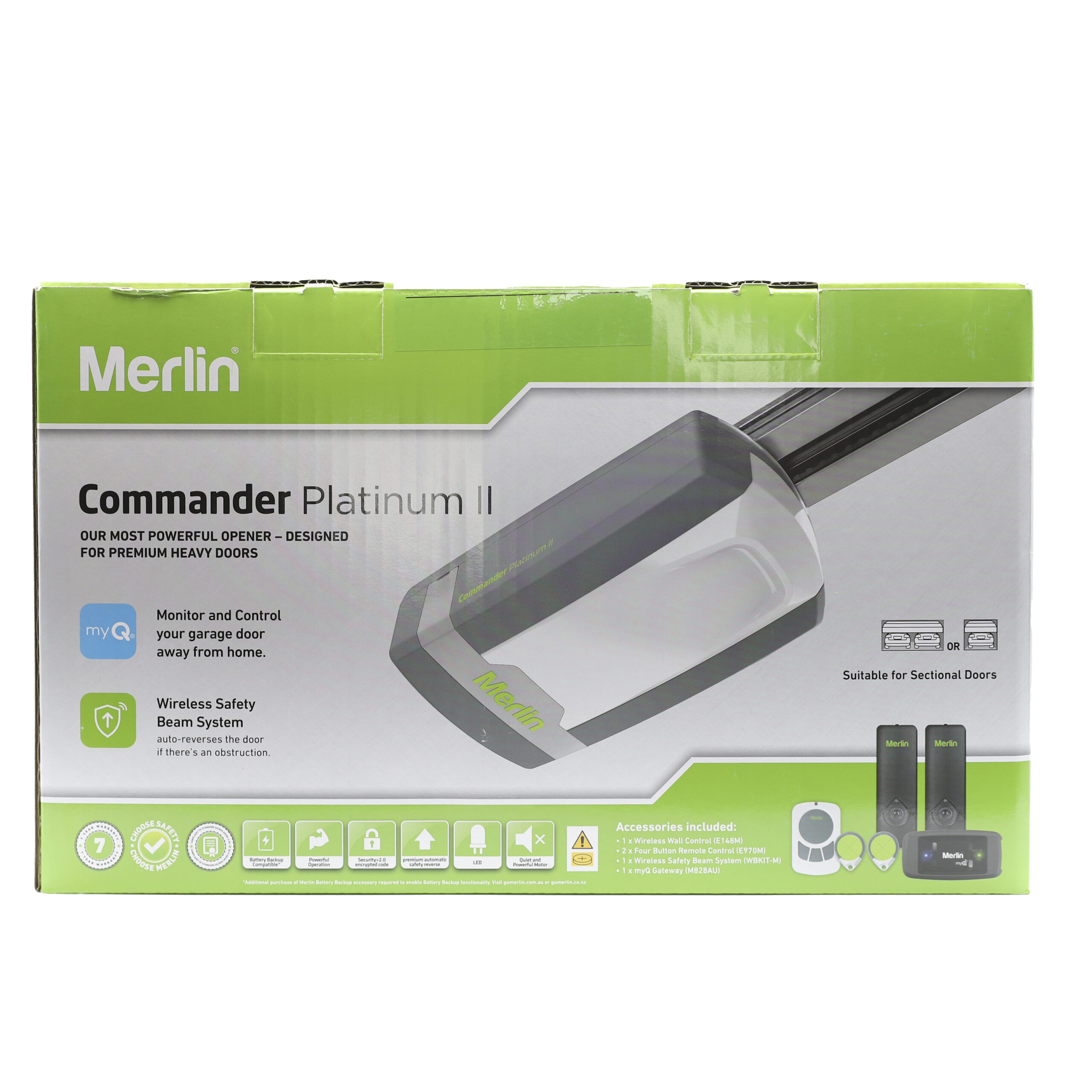 Merlin MS137MYQ Commander Platinum II Overhead Sectional Tilt Garage Door Opener - Image 3